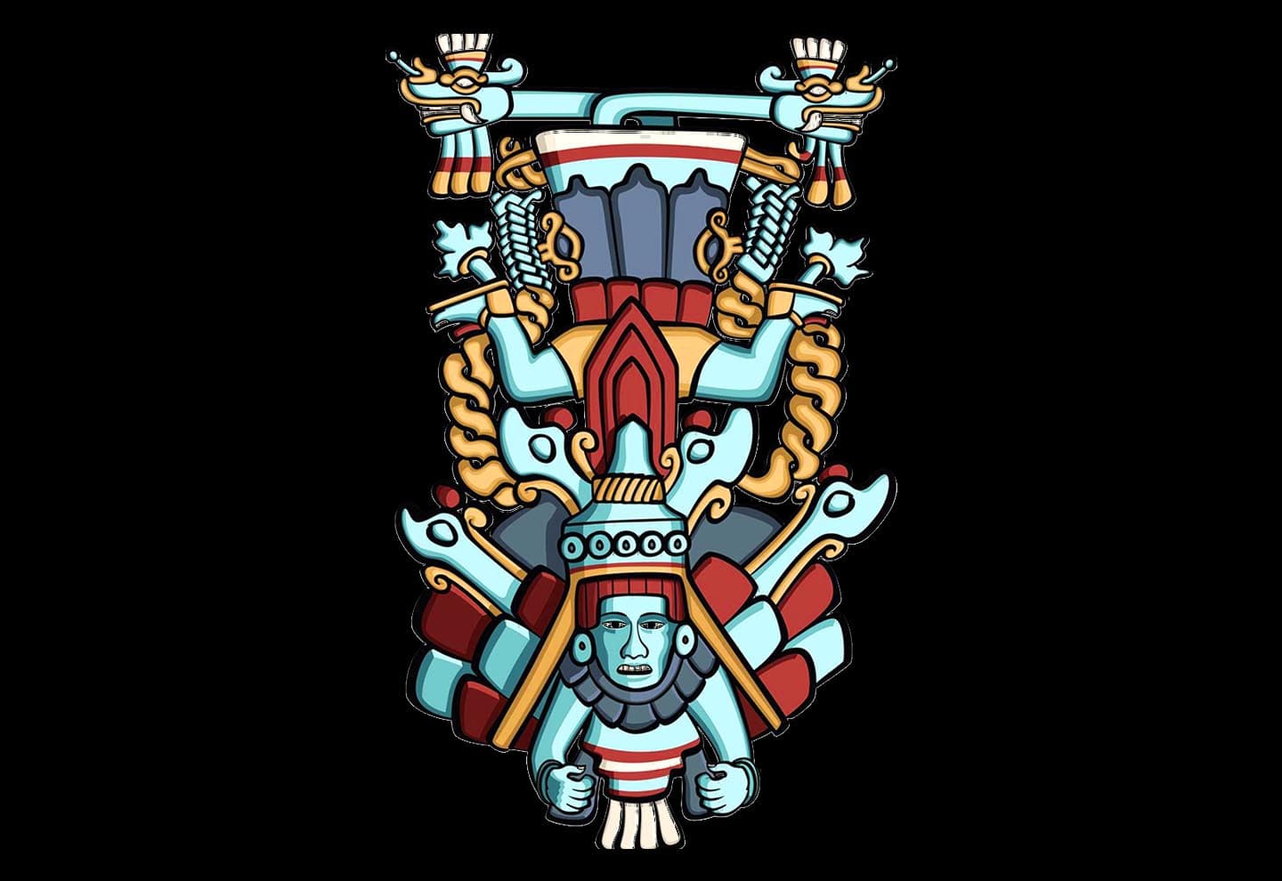 El Dios descendente en Tulum