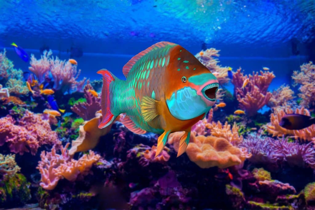 Pez Loro, aliados del arrecife