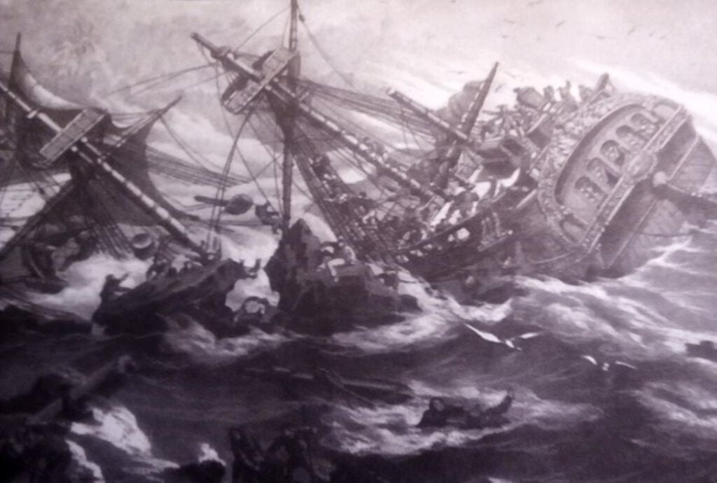 Naufragio de los Padres Domínicos frente a las costas de la Isla del Carmen en 1545 - Hola Tulum