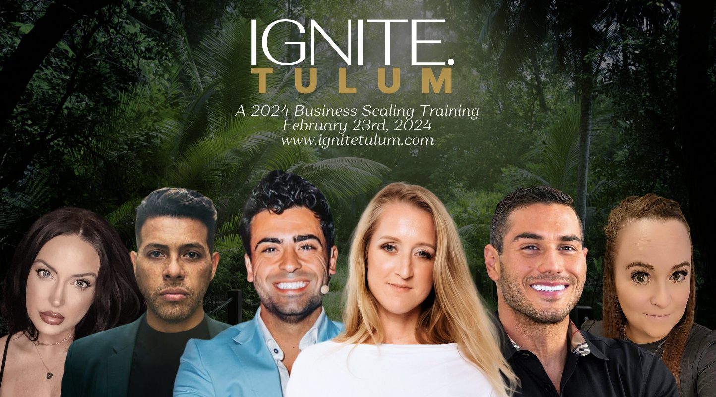 ¡Prepárate para un evento empresarial revolucionario en el corazón de Tulum, México, donde los emprendedores se unen para una experiencia inolvidable! 