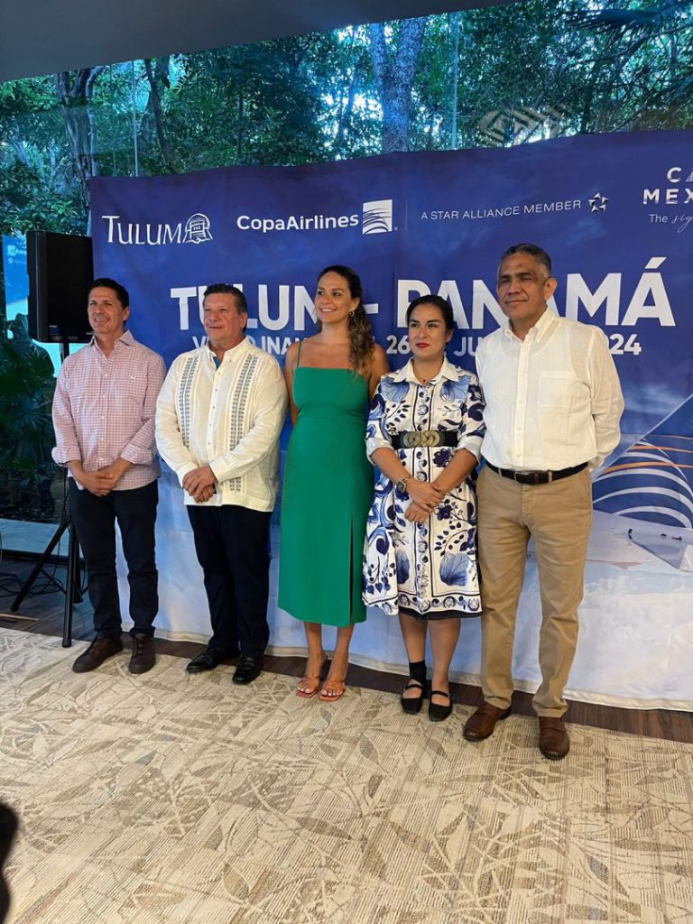 El Gerente General de Copa Airlines en México, Mauro Arredondo Martínez, anunció que a partir del 26 de junio de este año se pondrán en marcha cuatro vuelos semanales para conectar Tulum con Panamá mediante la aerolínea Copa Airlines.
